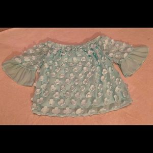 Pale green Adiva blouse.